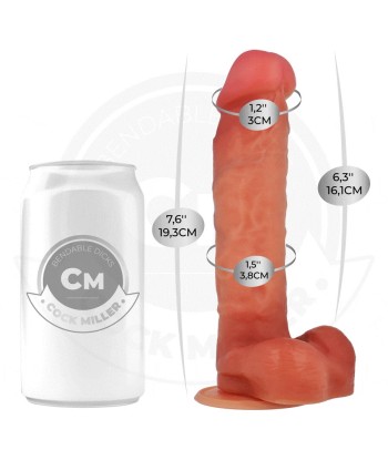 COCK MILLER - DILDO HIPERREALÍSTICO ARTICULABLE 19,3 CM