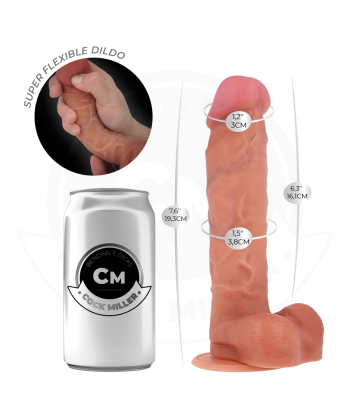 COCK MILLER - DILDO HIPERREALÍSTICO ARTICULABLE 19,3 CM