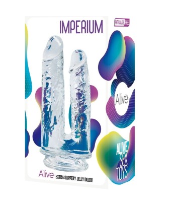 ALIVE - IMPERIUM PENE REALÍSTICO DOBLE TRANSPARENTE 12-14 CM