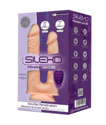 SILEXD - MODELO 1 PENE REALÍSTICO DOBLE PENETRACION VIBRADOR SILICONA PREMIUM SILEXPAN CONTROL REMOTO 17.5 - 19.5 CM