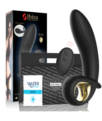 IBIZA - POTENTE VIBRADOR HINCHABLE ANAL-VAGINAL CONTROL REMOTO