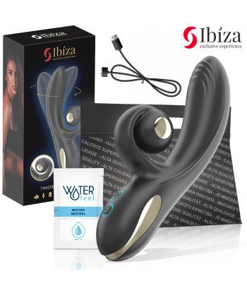 IBIZA - VIBRADOR TWISTER CON ESTIMULADOR CURVE Y VIBRO-ROTACIÓN