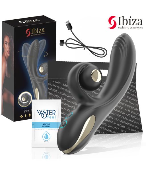 IBIZA - VIBRADOR TWISTER CON ESTIMULADOR CURVE Y VIBRO-ROTACIÓN