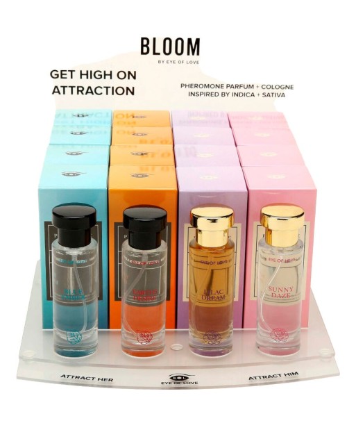 EYE OF LOVE - BLOOM EXPOSITOR 4X4 PERFUMES 30 ML