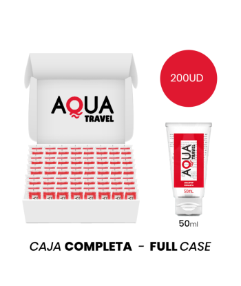 MOQ 200 - AQUA TRAVEL LUBRICANTE BASE AGUA SABOR PIRULETA - 50 ML