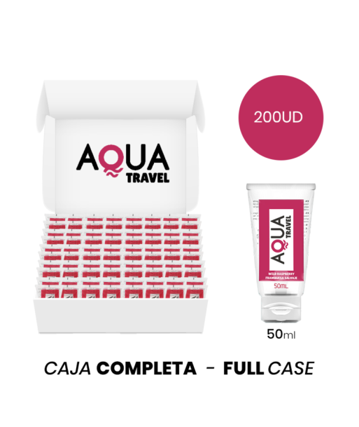 MOQ 200 - AQUA TRAVEL LUBRICANTE BASE AGUA SABOR FRAMBUESA SALVAJE - 50 ML MOQ 200 - AQUA TRAVEL LUBRICANTE BASE AGUA SABOR FRAMBUESA SALVAJE - 50 ML