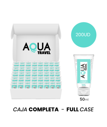 MOQ 200 - AQUA TRAVEL LUBRICANTE BASE AGUA SABOR FRUTAS TROPICALES - 50 ML