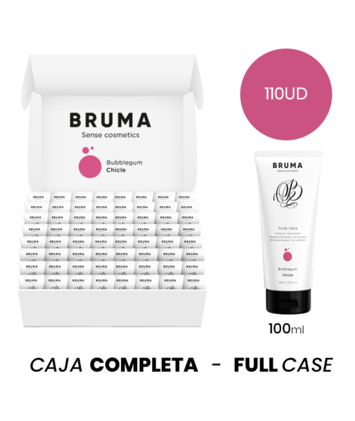 MOQ 110 - BRUMA GEL DESLIZANTE CON ALOE VERA SABOR A CHICLE - 100 ML