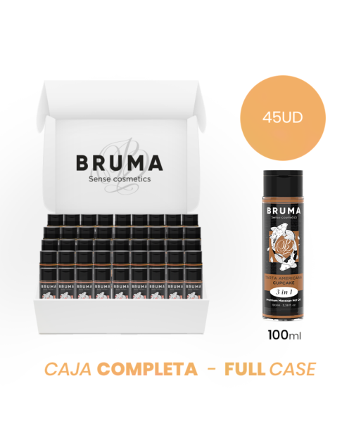 MOQ 45 - BRUMA ACEITE DE MASAJE PREMIUM EFECTO CALOR SABOR TARTA AMERICANA 3 EN 1 - 100 ML MOQ 45 - BRUMA ACEITE DE MASAJE PREMIUM EFECTO CALOR SABOR TARTA AMERICANA 3 EN 1 - 100 ML
