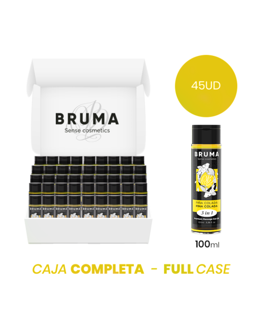 MOQ 45 - BRUMA ACEITE DE MASAJE PREMIUM EFECTO CALOR SABOR PIÑA COLADA 3 EN 1 - 100 ML MOQ 45 - BRUMA ACEITE DE MASAJE PREMIUM EFECTO CALOR SABOR PIÑA COLADA 3 EN 1 - 100 ML