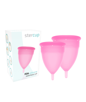 STERCUP - PACK COPA MENSTRUAL SILICONA FDA TALLA S L ROSA