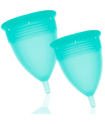 STERCUP - PACK COPA MENSTRUAL SILICONA FDA TALLA S L AQUAMARINA