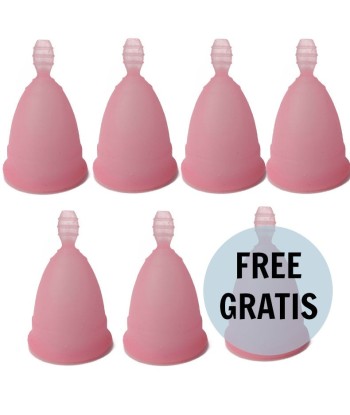 NINA KIKÍ - COPA MENSTRUAL TALLA S ROSA 6 1 GRATIS