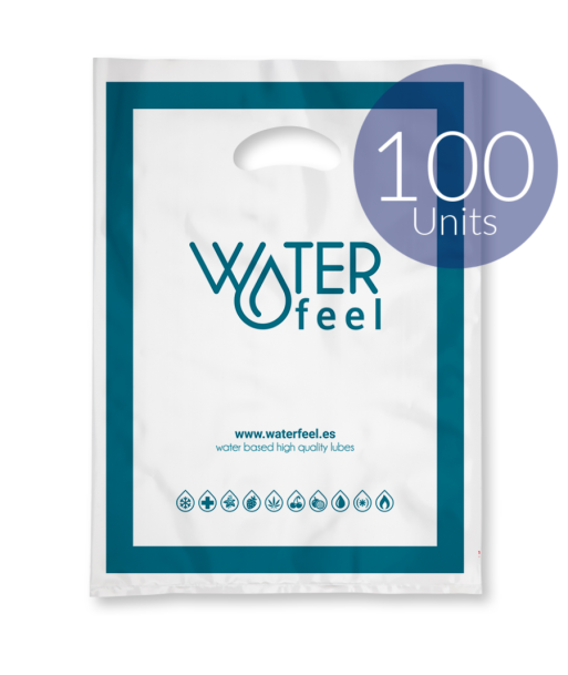 WATERFEEL - 100 BOLSAS PLASTICO GRANDES 40 X 50 CM