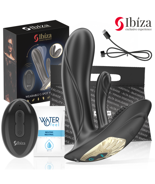 IBIZA - VIBRADOR WEARABLE CON ESTIMULACIÓN PUNTO-G Y CLÍTORIS CON CONTROL REMOTO IBIZA - VIBRADOR WEARABLE CON ESTIMULACIÓN PUNTO-G Y CLÍTORIS CON CONTROL REMOTO
