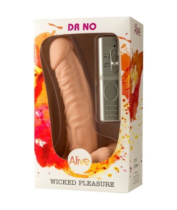 ALIVE - DR. NO PENE REALÍSTICO VIBRADOR 18 CM