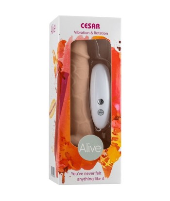 ALIVE - CESAR PENE REALÍSTICO VIBRADOR and ROTADOR 17.5 CM
