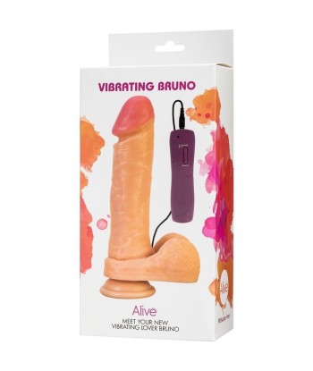 ALIVE - BRUNO PENE REALÍSTICO VIBRADOR 22 CM