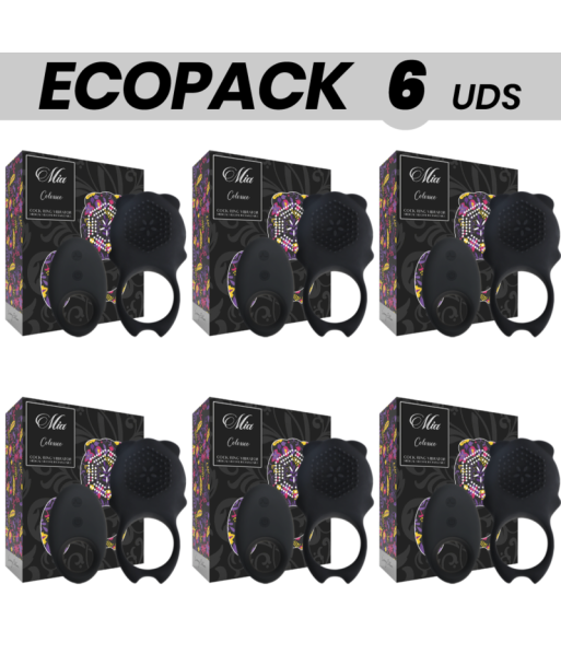 ECOPACK 6 UDS - MIA COLOSSEO ANILLO CONTROL REMOTO NEGRO