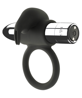 BLACKandSILVER - BURTON ANILLO RECARGABLE 10 MODOS VIBRACIÓN