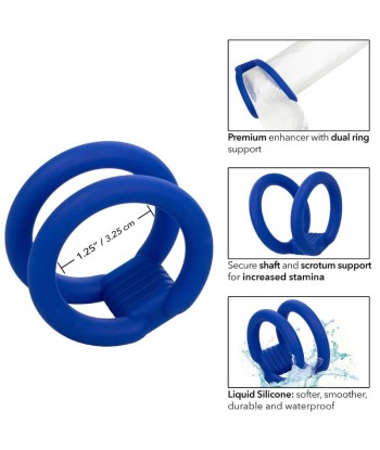 CALEXOTICS - ADMIRAL JAULA DOBLE PARA PENE AZUL