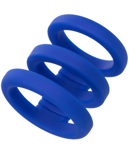 CALEXOTICS - ADMIRAL JAULA TRIPLE PARA PENE AZUL