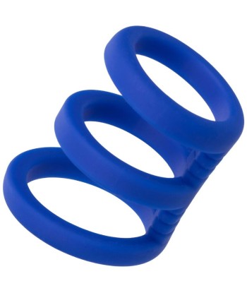 CALEXOTICS - ADMIRAL JAULA TRIPLE PARA PENE AZUL