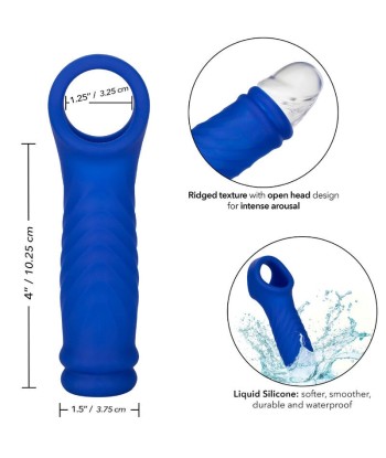 CALEXOTICS - ADMIRAL WAVE FUNDA PENE SILICONA LÍQUIDA AZUL