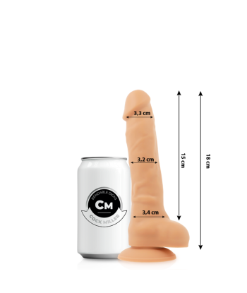 COCK MILLER - DILDO REALÍSTICO SILICONA DENSITY ARTICULABLE NATURAL 18 CM