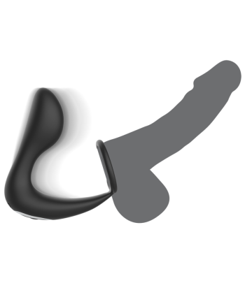 BLACKandSILVER - MASAJEADOR ANAL CONTROL REMOTO SILICONA RECARGABLE NEGRO