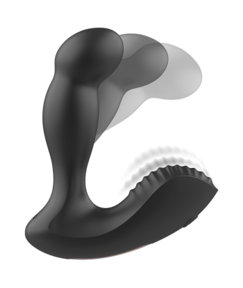 IBIZA - MASAJEADOR ANAL WAVE Y VIBRACIÓN CONTROL REMOTO 11 x 4 CM