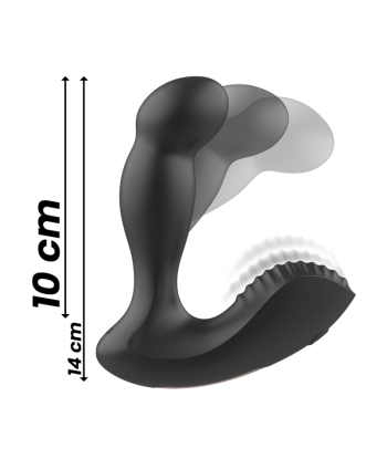 IBIZA - MASAJEADOR ANAL WAVE Y VIBRACIÓN CONTROL REMOTO 11 x 4 CM