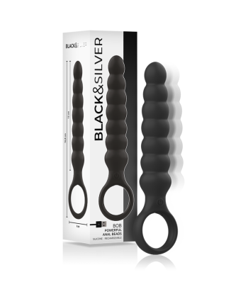 BLACKandSILVER - BOB POTENTE VIBRADOR DILATADOR ANAL SILICONA