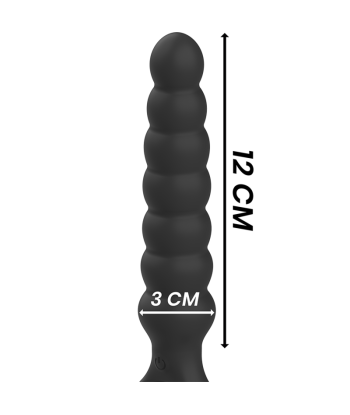 BLACKandSILVER - BOB POTENTE VIBRADOR DILATADOR ANAL SILICONA