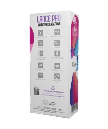 ALIVE - LANCE PRO ESTIMULADOR and VIBRADOR ANAL ROSA