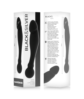 BLACKandSILVER - KARL DILDO ESTIMULADOR PUNTO G 18 CM