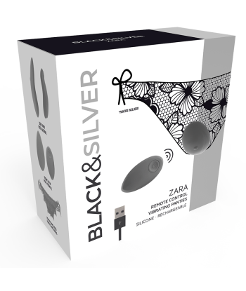 BLACKandSILVER - ZARA ESTIMULADOR CONTROL REMOTO CON PANTY GRATIS