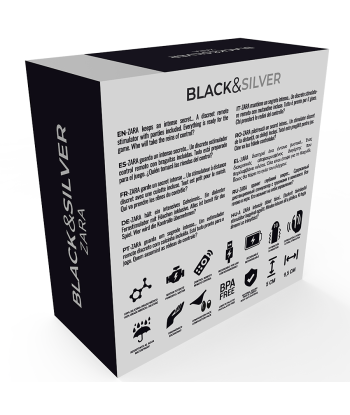 BLACKandSILVER - ZARA ESTIMULADOR CONTROL REMOTO CON PANTY GRATIS