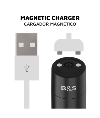 BLACKandSILVER - BALA MAGNETICA VIBRADORA KERNEX 2 NEGRO