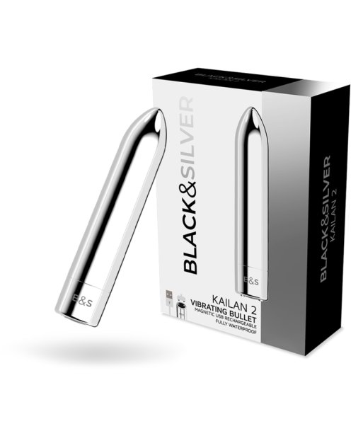 BLACKandSILVER - BALA MAGNETICA VIBRADORA KAILAN 2 SILVER BLACKandSILVER - BALA MAGNETICA VIBRADORA KAILAN 2 SILVER