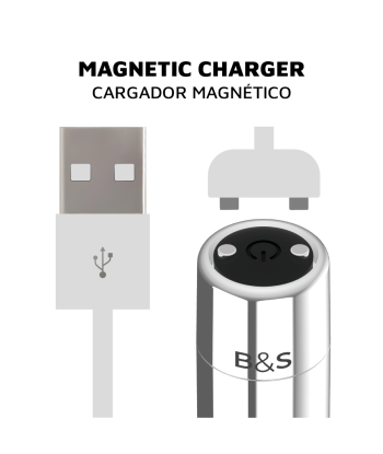 BLACKandSILVER - BALA MAGNETICA VIBRADORA KAILAN 2 SILVER