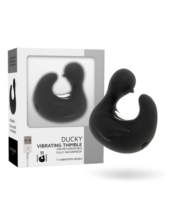 BLACKandSILVER - DEDAL PATO ESTIMULADOR DE SILICONA RECARGABLE DUCKYMANIA