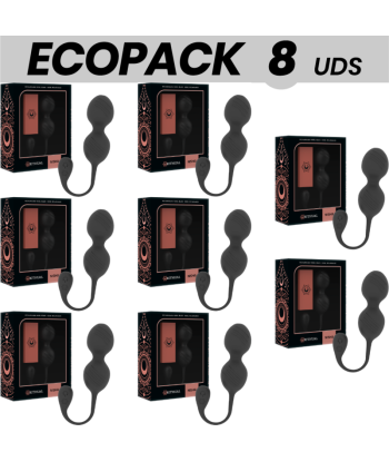 RITUAL NISHA BOLAS KEGEL RECARGABLES VIBRADORAS NEGRO 7 1 GRATIS