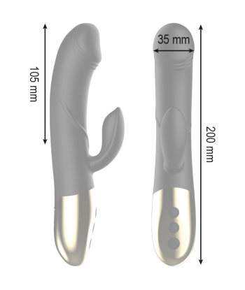 IBIZA - POTENTE VIBRADOR ANATÓMICO CON RABBIT