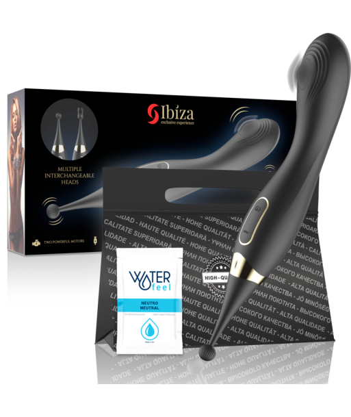 IBIZA - ESTIMULADOR DE CLÍTORIS INTERCAMBIABLES Y PULSATION VIBRADOR PUNTO G