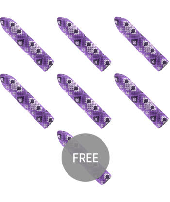 CUSTOM BULLETS - BALA RECARGABLE SNAKE LILA 10 INTENSIDADES 6 1 GRATIS