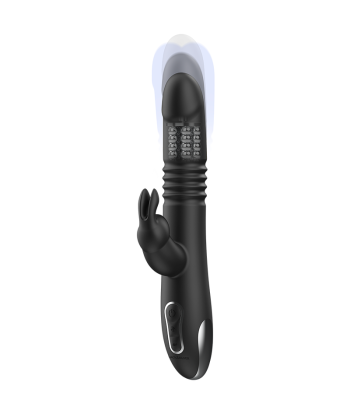 BLACKandSILVER - KENJI VIBRADOR RABBIT UP and DOWN COMPATIBLE CON WATCHME