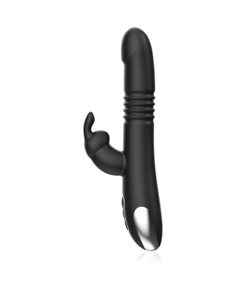 BLACKandSILVER - KENJI VIBRADOR RABBIT UP and DOWN COMPATIBLE CON WATCHME