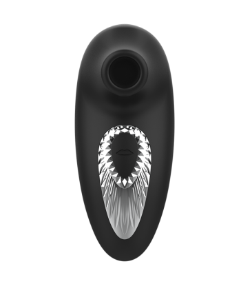 BLACKandSILVER - DRAKE DELUXE SUCKING VIBE SILICONA RECARGABLE NEGRO