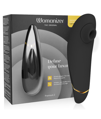 WOMANIZER - PREMIUM 2 ESTIMULADOR DE CLÍTORIS NEGRO